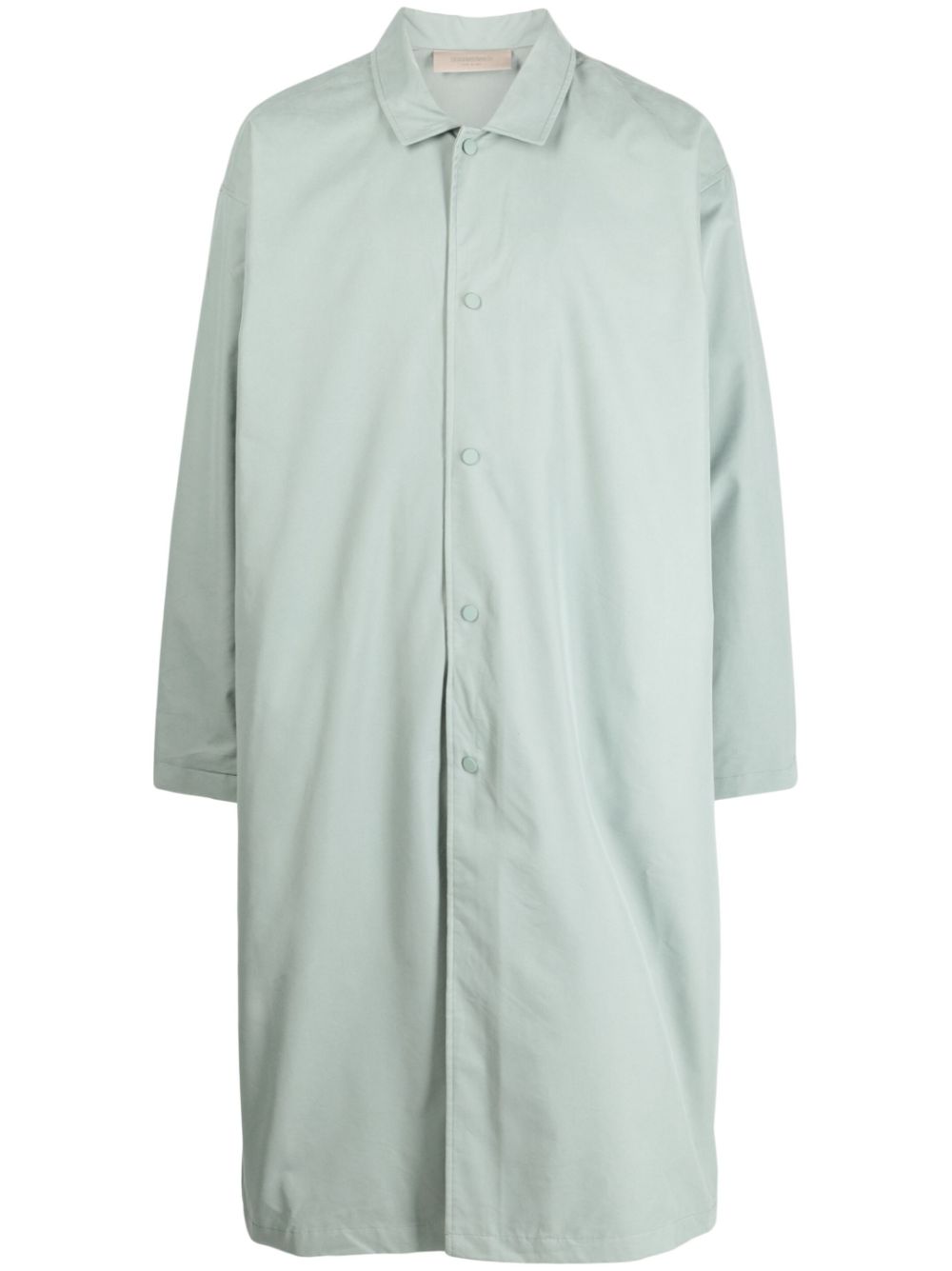 FEAR OF GOD ESSENTIALS twill-weave single-breasted coat - Green von FEAR OF GOD ESSENTIALS