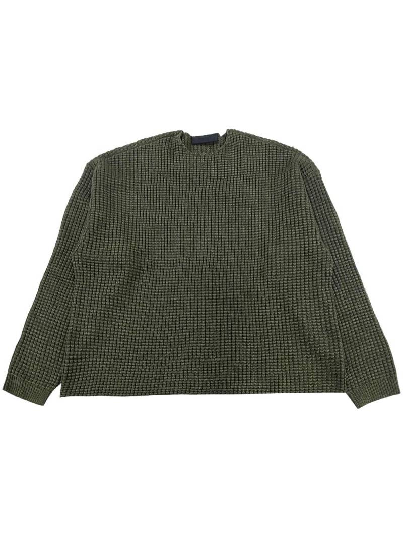 FEAR OF GOD ESSENTIALS waffle-knit jumper - Green von FEAR OF GOD ESSENTIALS