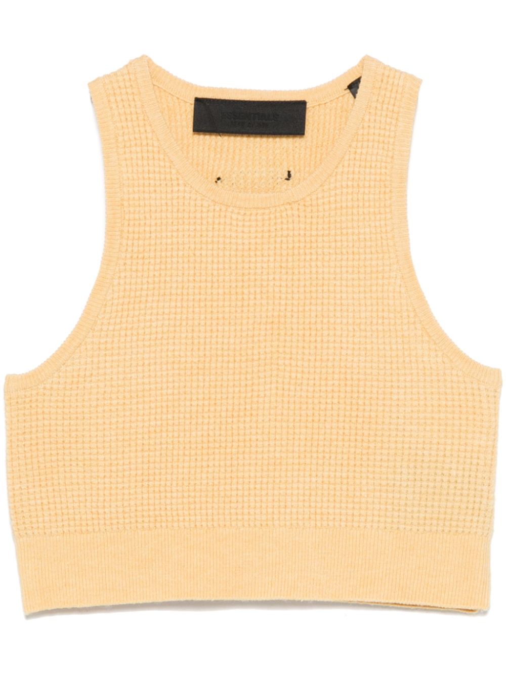 FEAR OF GOD ESSENTIALS waffle-knit sports tank - Yellow von FEAR OF GOD ESSENTIALS