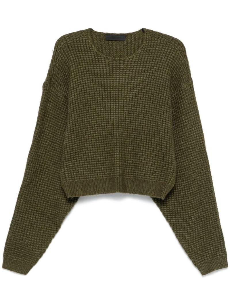 FEAR OF GOD ESSENTIALS waffle-knit sweater - Green von FEAR OF GOD ESSENTIALS