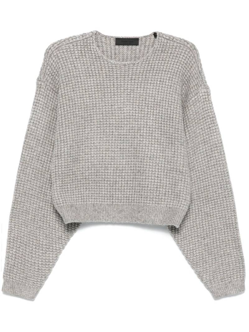 FEAR OF GOD ESSENTIALS waffle-knit sweater - Grey von FEAR OF GOD ESSENTIALS