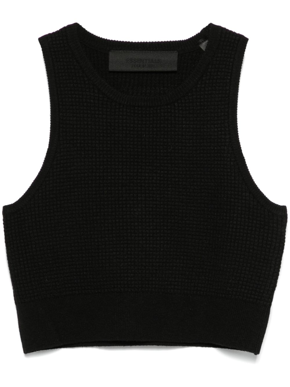 FEAR OF GOD ESSENTIALS waffle tank top - Black von FEAR OF GOD ESSENTIALS