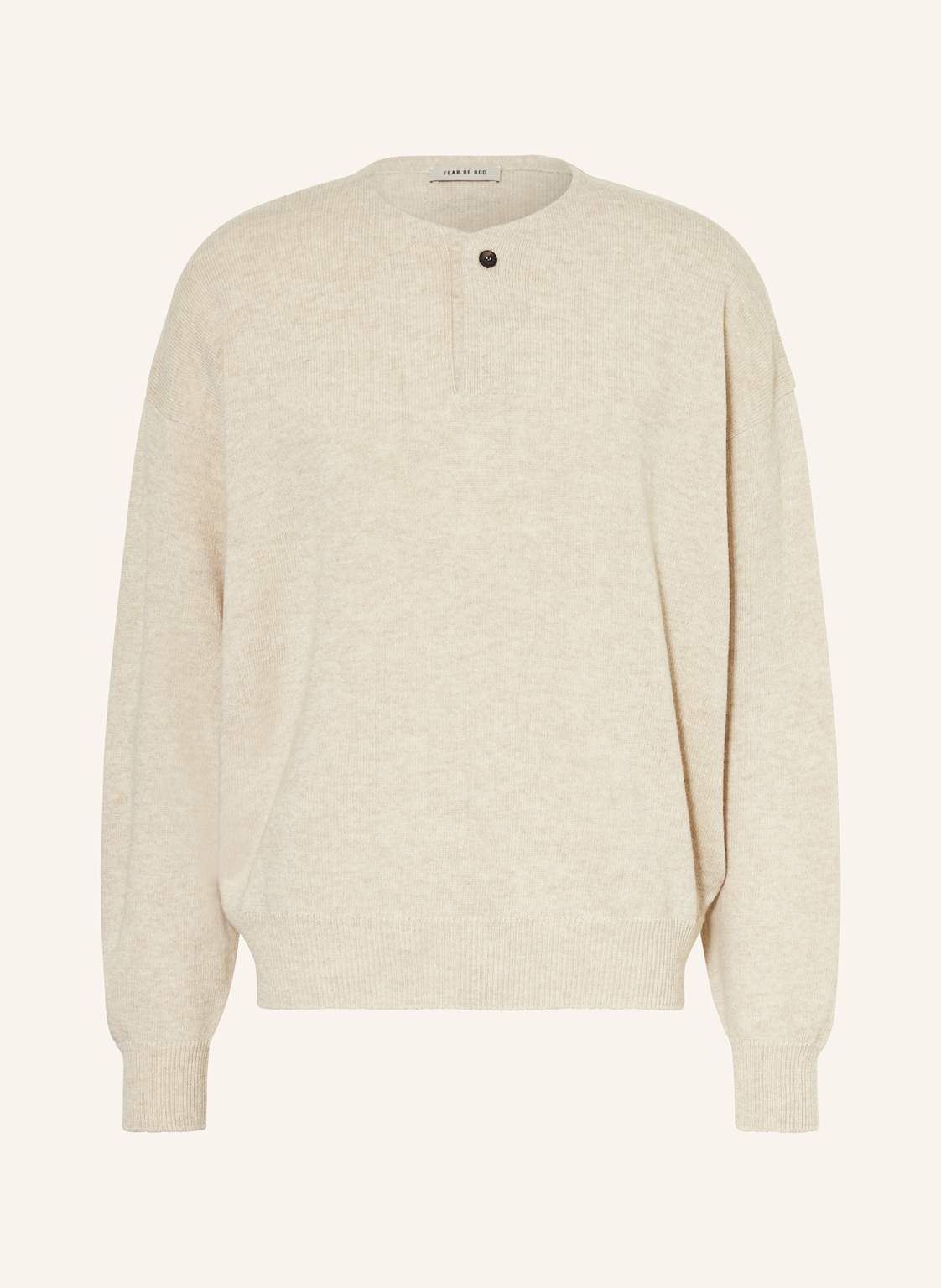 Fear Of God Henley-Shirt beige Fear Of God Henley-Shirt beige von FEAR OF GOD