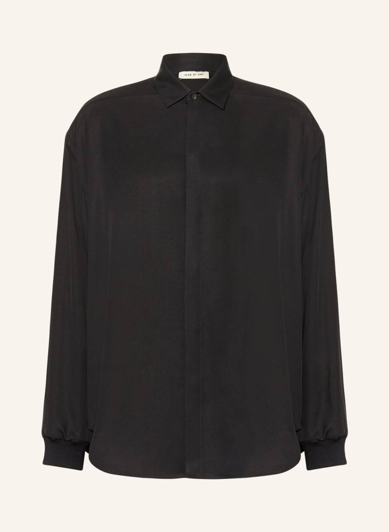 Fear Of God Seidenhemd Comfort Fit schwarz von FEAR OF GOD