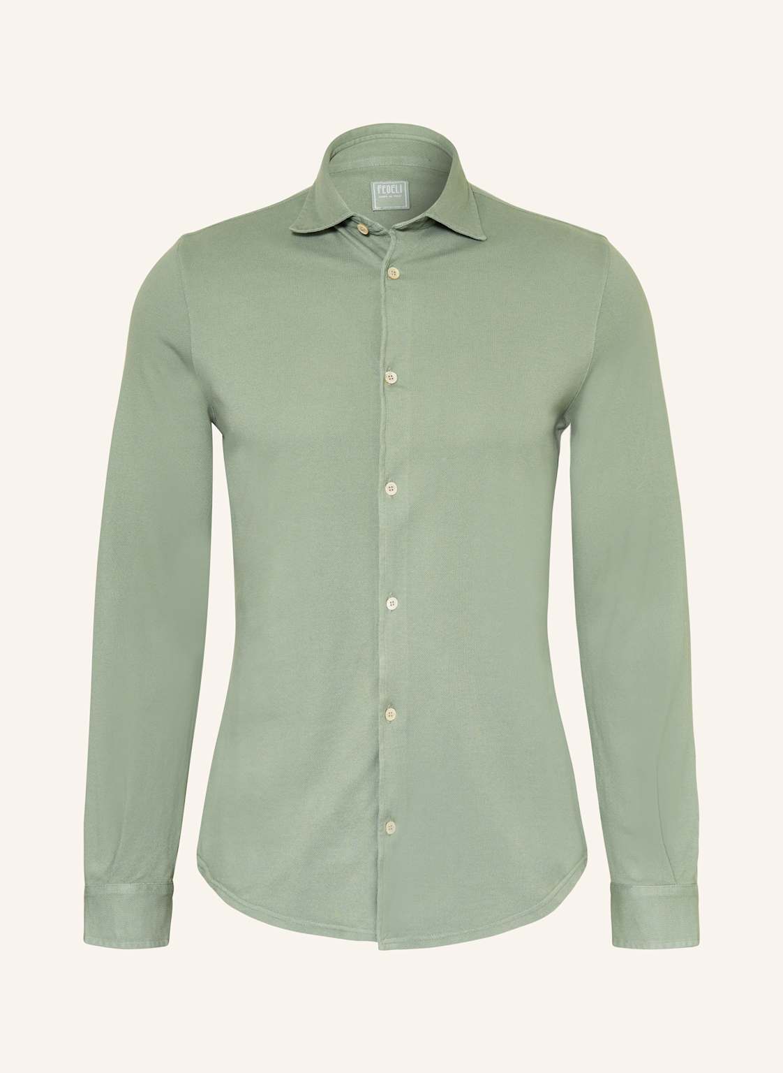 Fedeli Piqué-Hemd Custom Fit gruen Fedeli Piqué-Hemd Custom Fit gruen von FEDELI