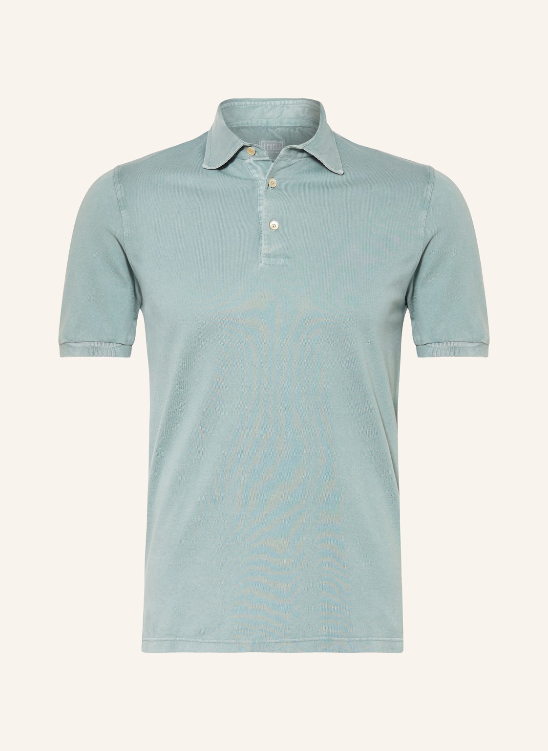 Fedeli Piqué-Poloshirt Extra Slim Fit gruen von FEDELI