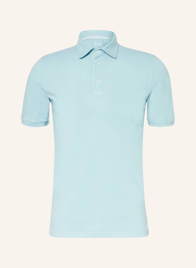 Fedeli Piqué-Poloshirt blau von FEDELI