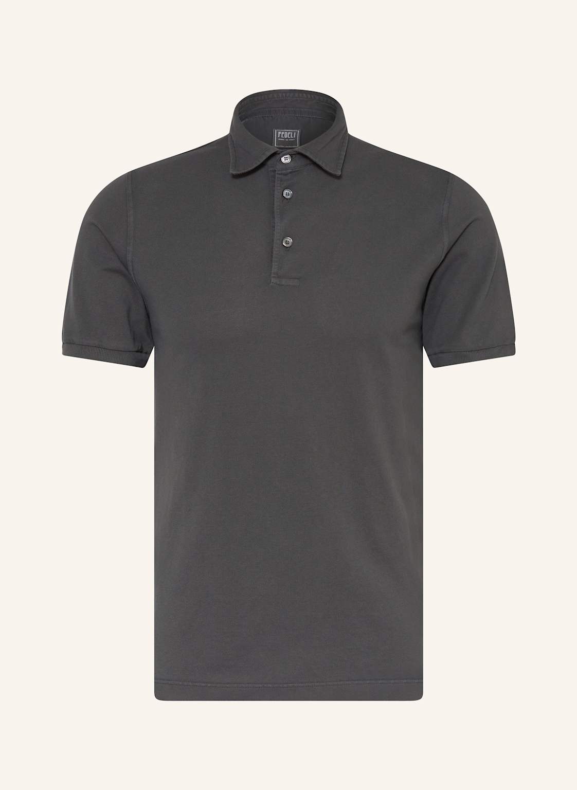 Fedeli Piqué-Poloshirt grau Fedeli Piqué-Poloshirt grau von FEDELI