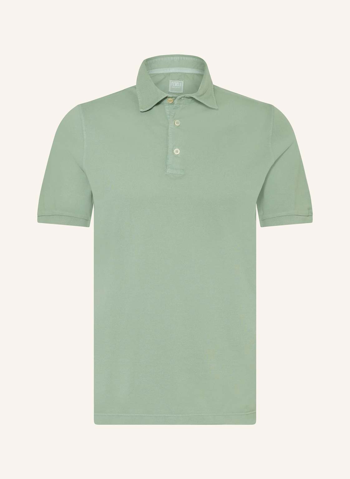 Fedeli Piqué-Poloshirt gruen von FEDELI