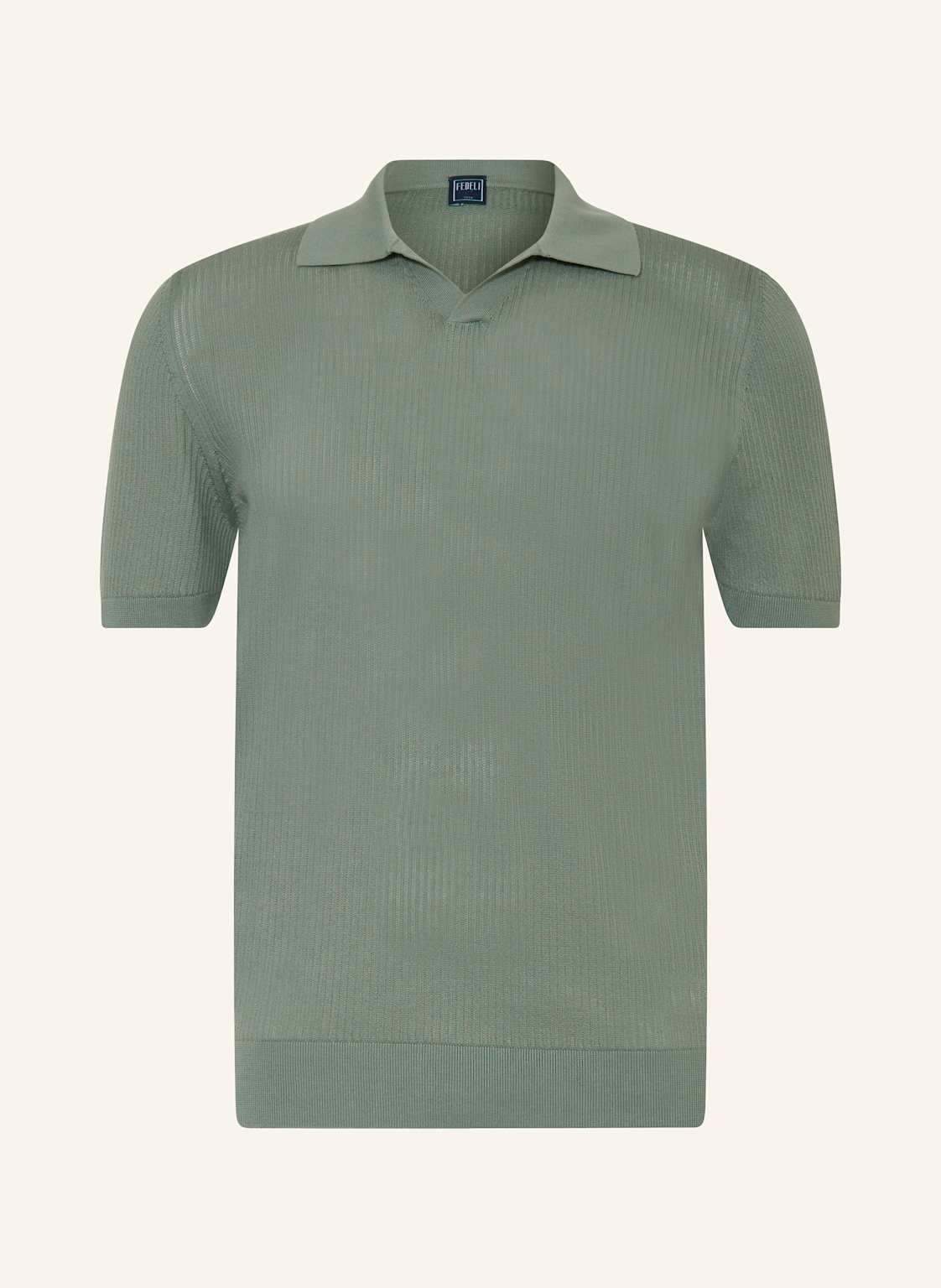 Fedeli Strick-Poloshirt gruen Fedeli Strick-Poloshirt gruen von FEDELI