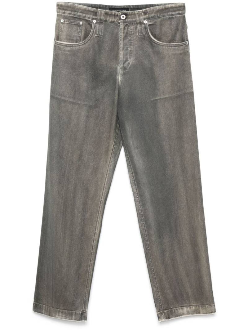 FEDERICO CINA coated jeans - Grey von FEDERICO CINA