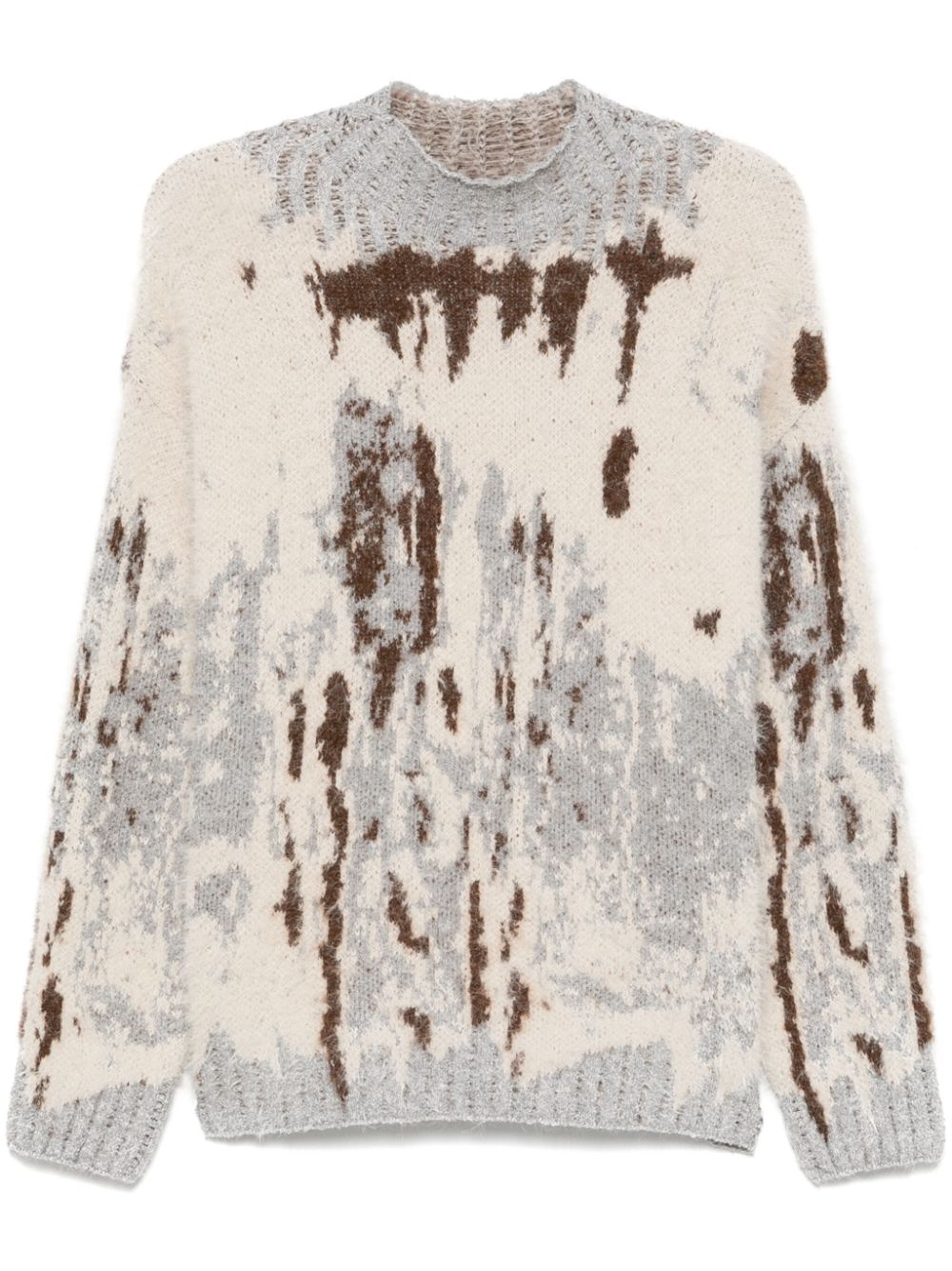 FEDERICO CINA jacquard sweater - Neutrals von FEDERICO CINA