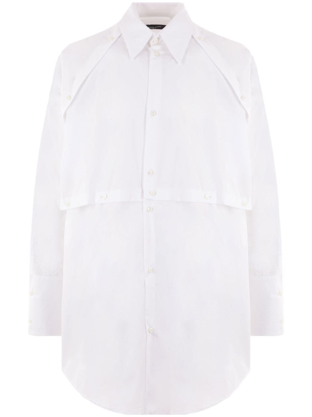 FEDERICO CINA layered cotton shirt - White von FEDERICO CINA