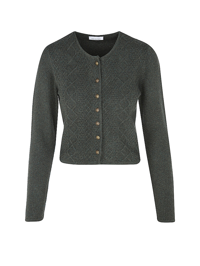 FELI & HANS Trachtenstrickjacke CLARISSA braun | L von FELI & HANS