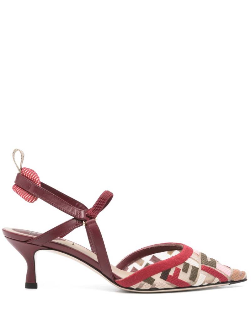 FENDI 55mm Colibrì Lite slingback pump - Red von FENDI