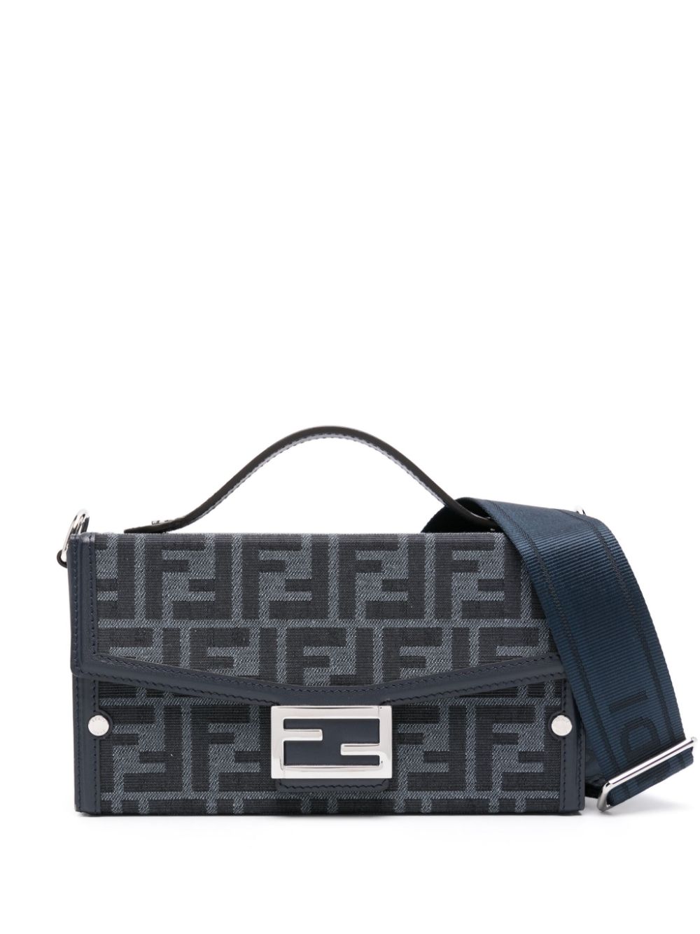 FENDI Baguette Soft Trunk messenger bag - Blue von FENDI