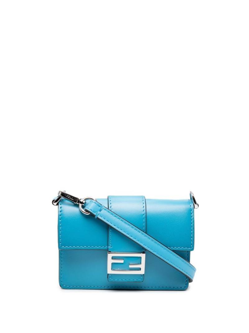 FENDI Baguette leather wallet - Blue von FENDI