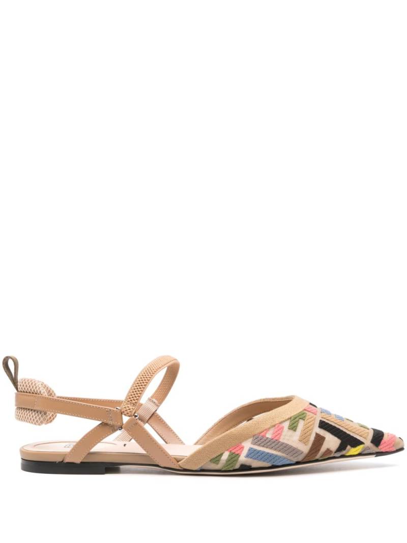 FENDI Colibrì Lite ballerina shoes - Neutrals von FENDI