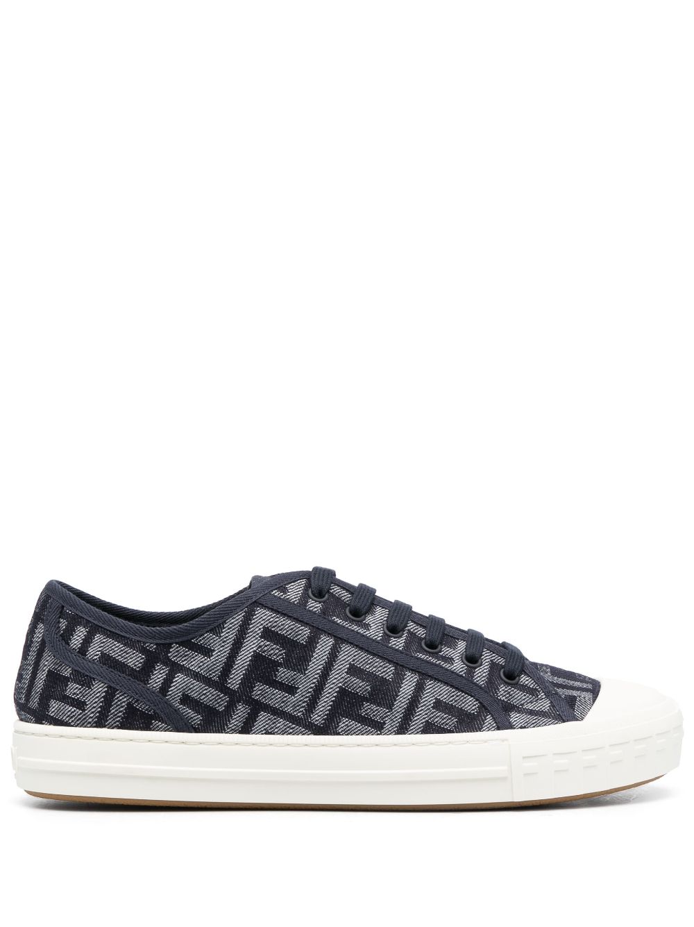 FENDI Domino monogram sneakers - Blue von FENDI