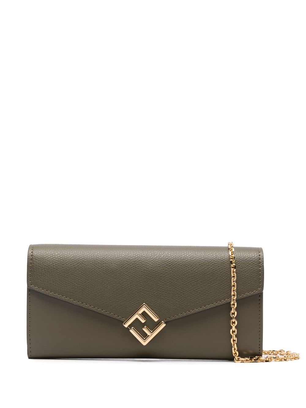 FENDI FF Diamonds clutch bag - Green von FENDI