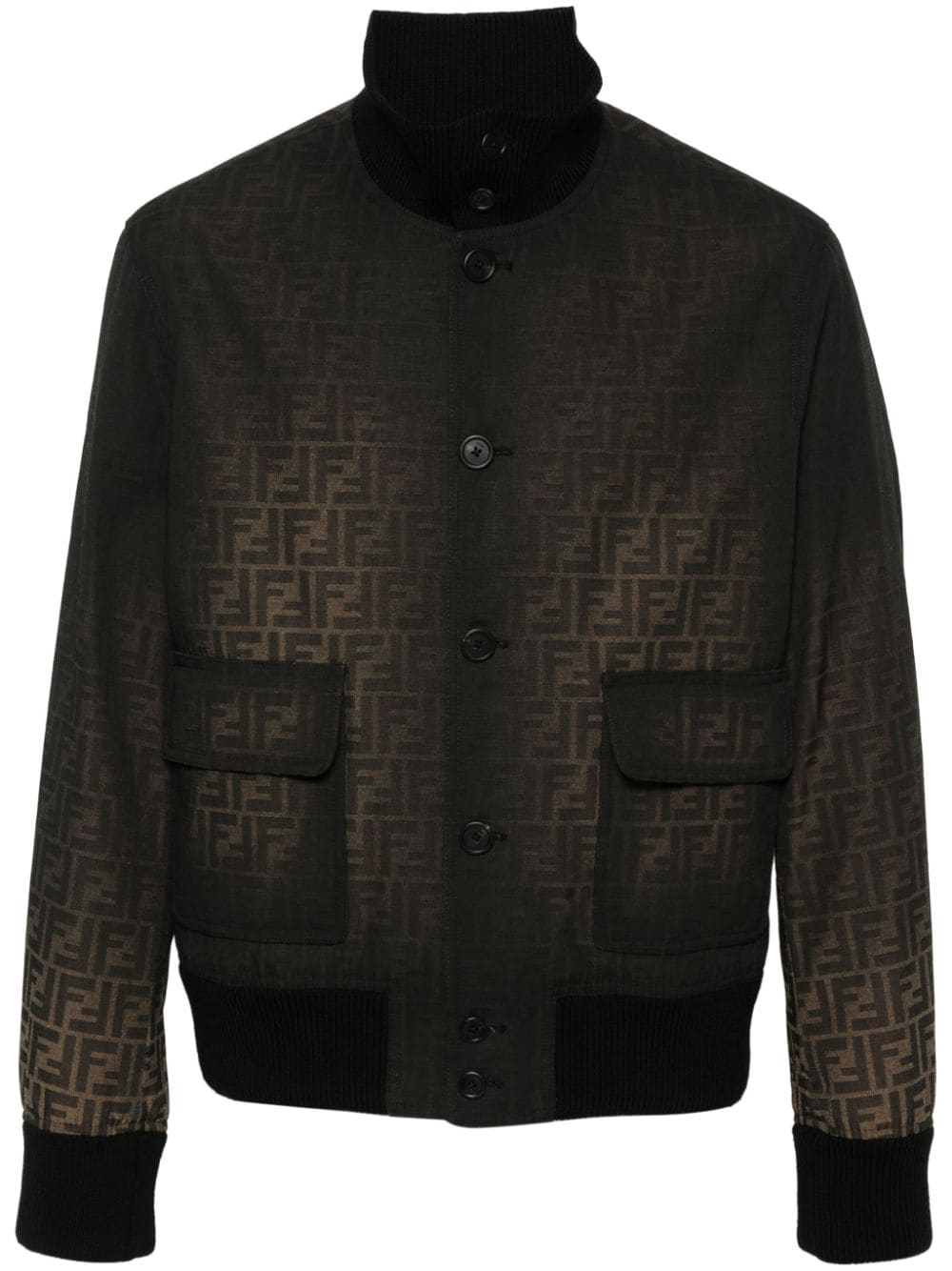 FENDI FF Eclissi bomber jacket - Black von FENDI