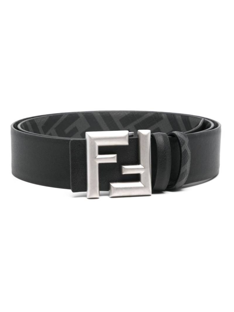 FENDI FF Rounded belt - Black von FENDI