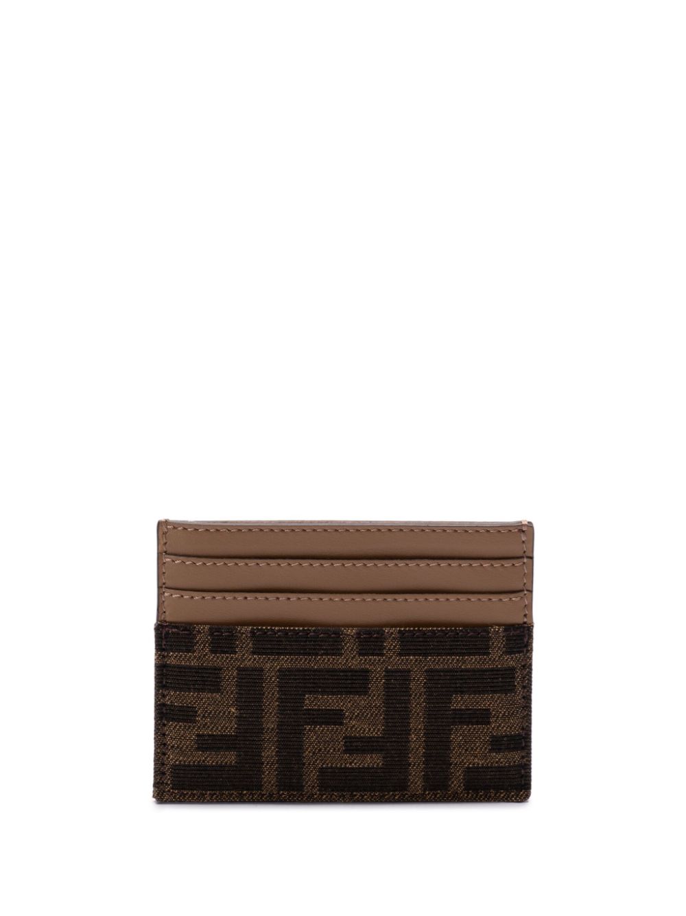 FENDI FF card holder - Brown von FENDI