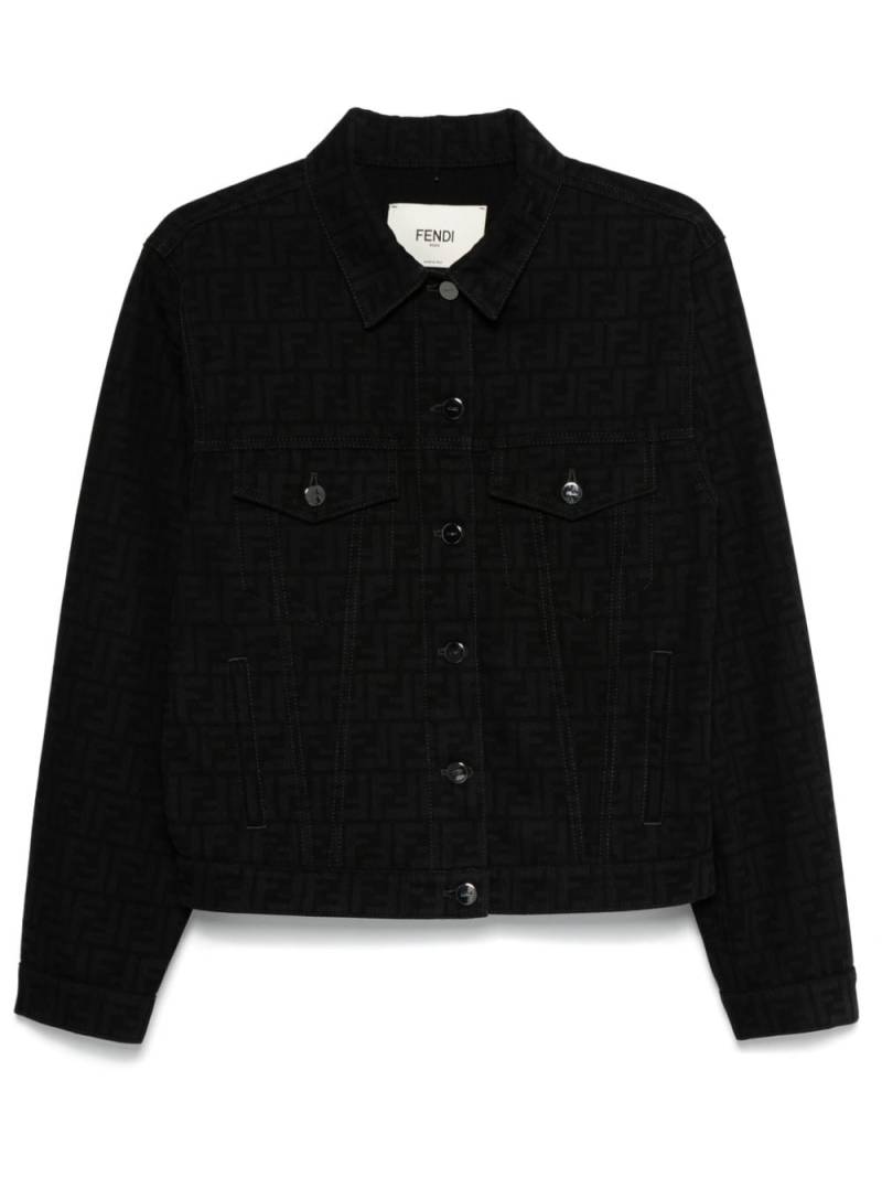 FENDI FF denim jacket - Black von FENDI