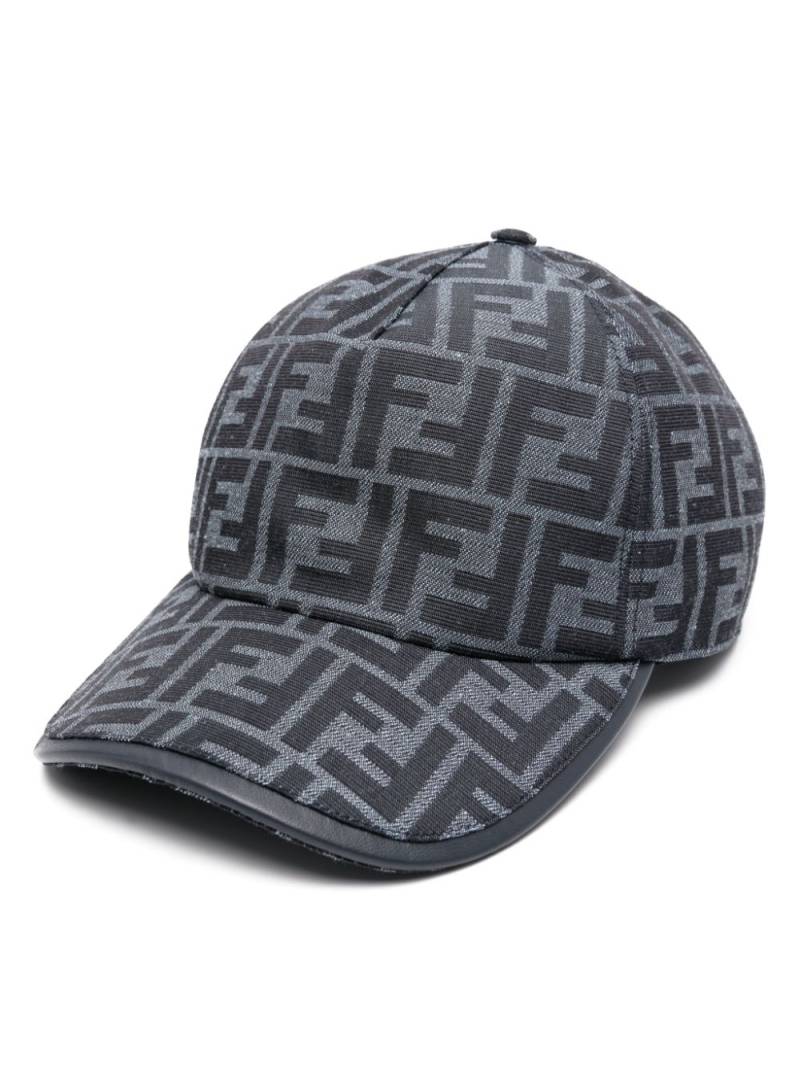 FENDI FF-jacquard baseball cap - Blue von FENDI