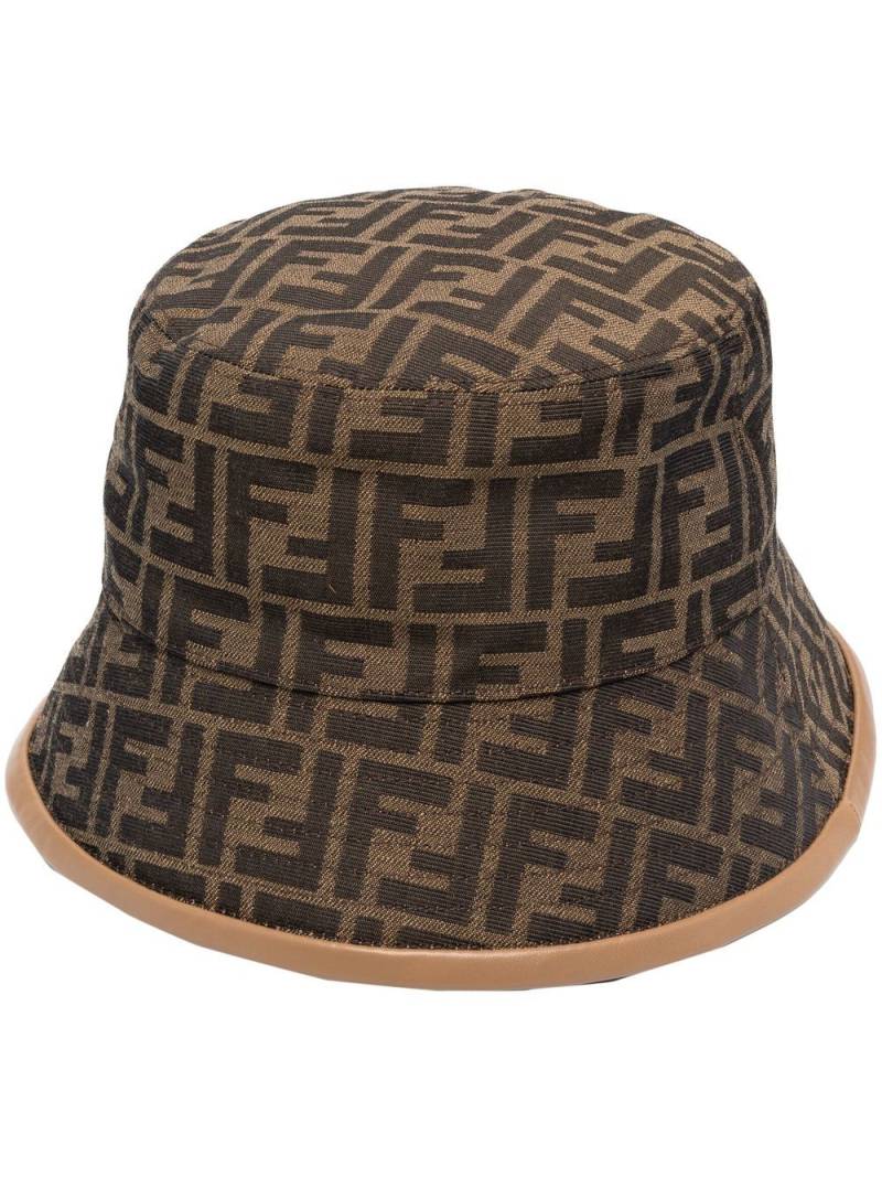 FENDI FF-jacquard bucket hat - Brown von FENDI