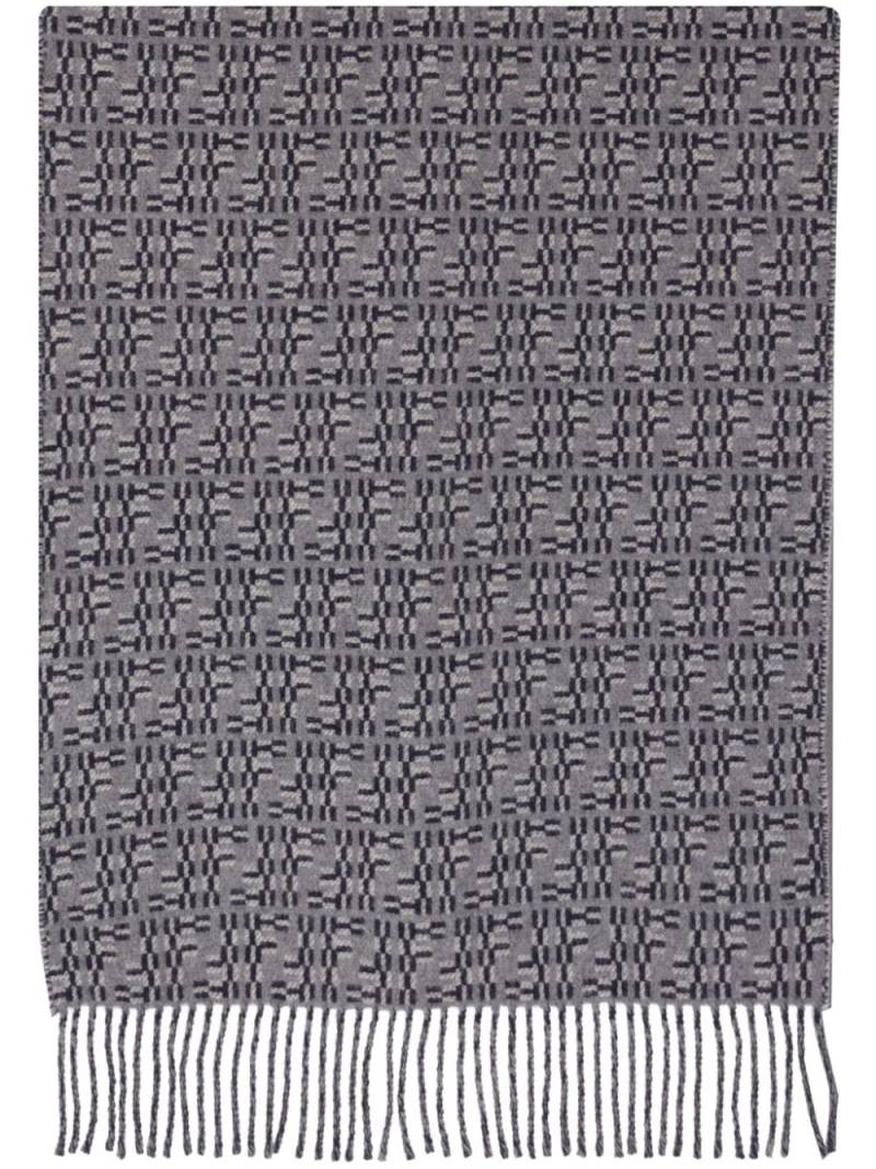 FENDI FF-jacquard scarf - Grey von FENDI