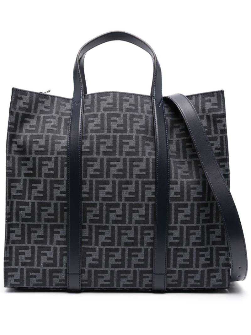 FENDI FF jacquard tote bag - Blue von FENDI