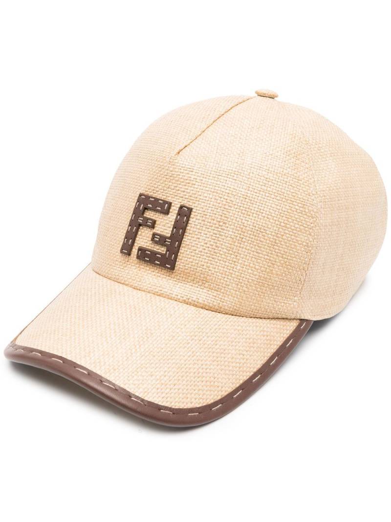 FENDI FF motif baseball cap - Neutrals von FENDI