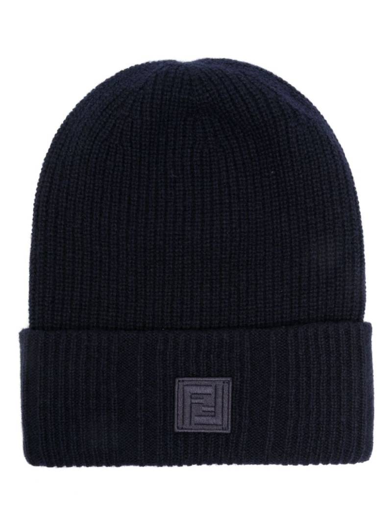 FENDI FF-motif beanie - Blue von FENDI