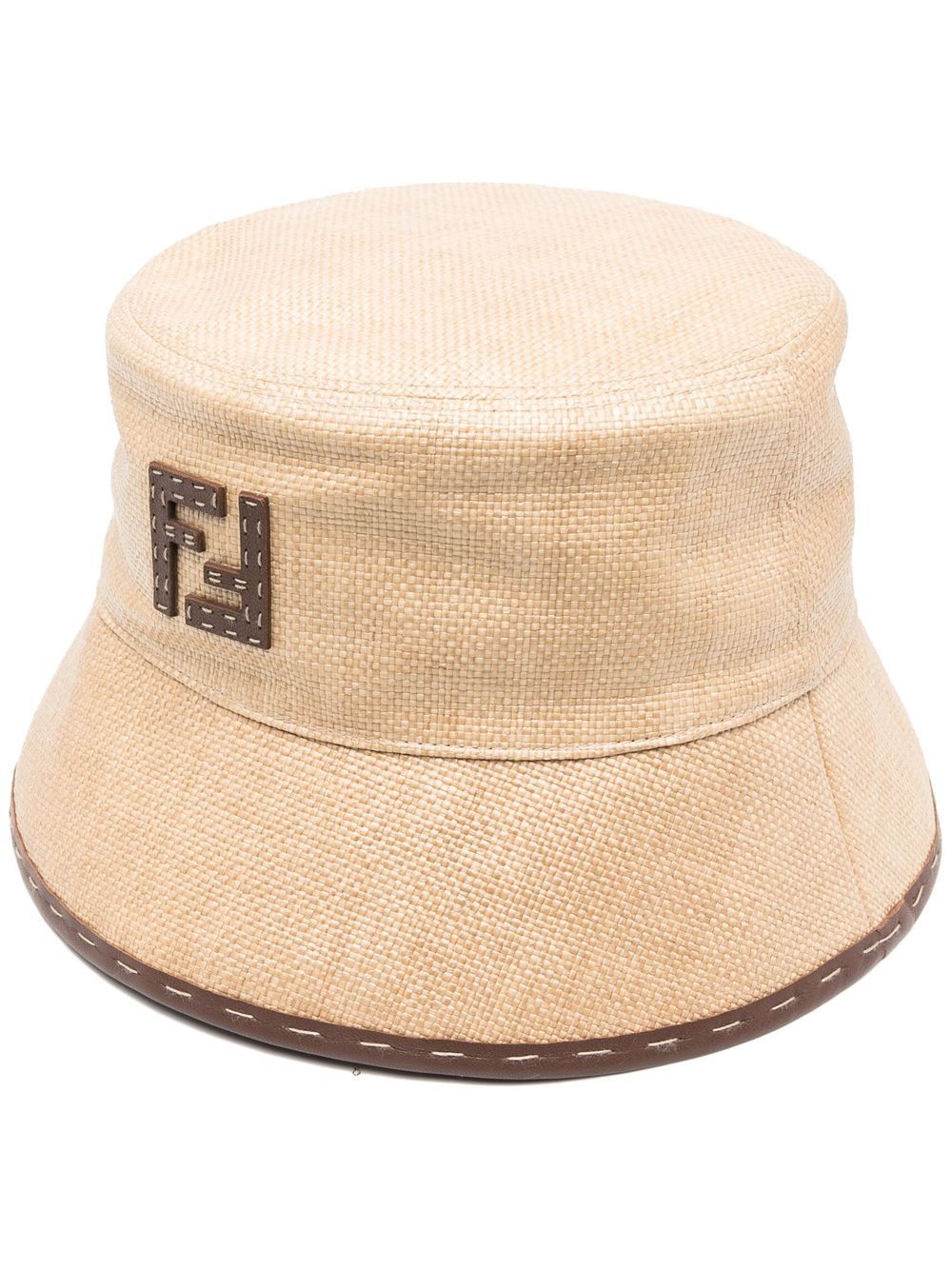 FENDI FF motif bucket hat - Neutrals von FENDI