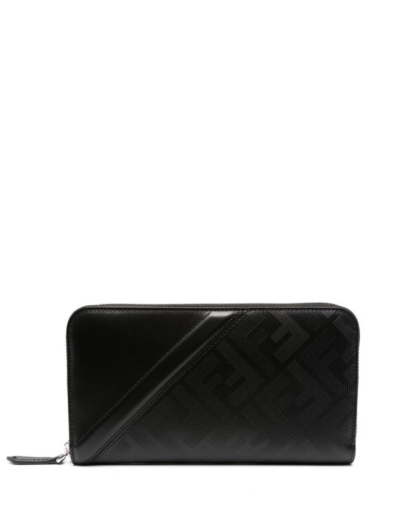 FENDI FF-motif leather wallet - Black von FENDI