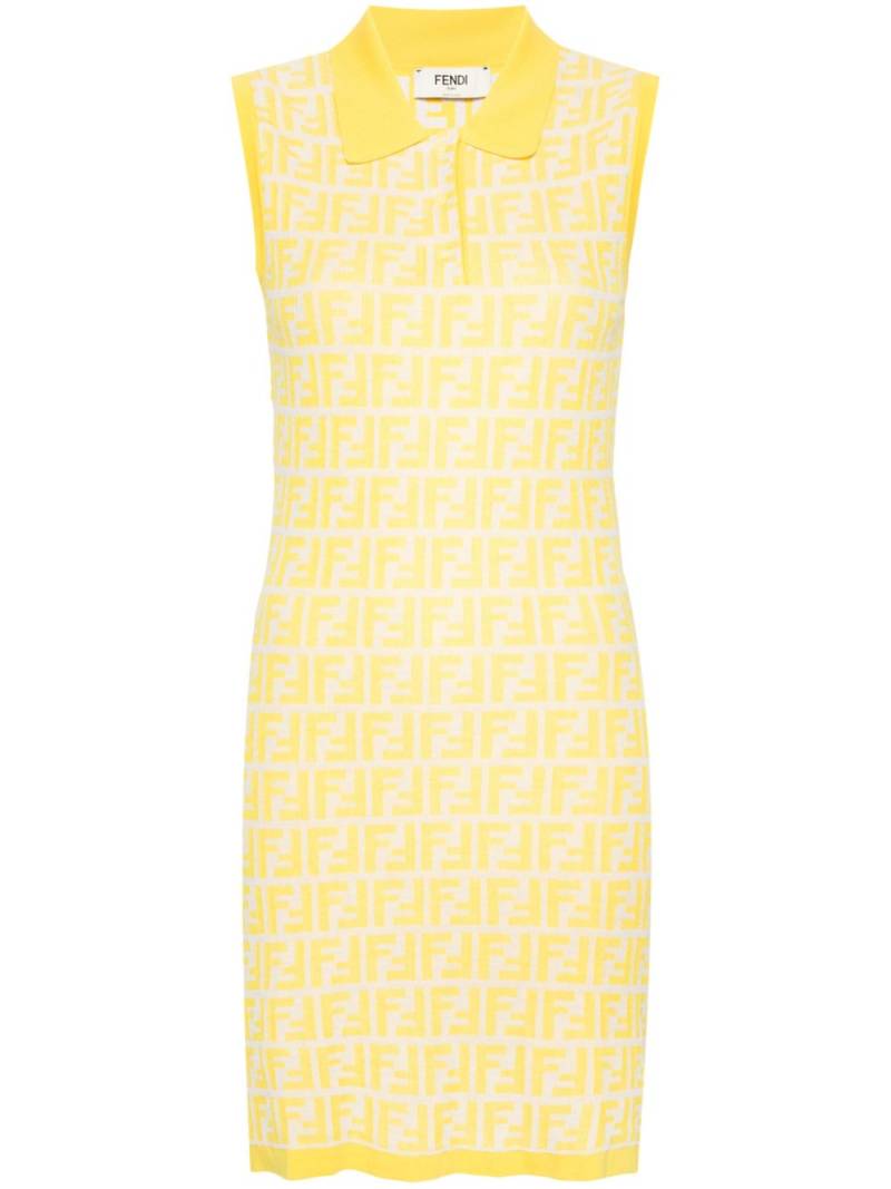 FENDI FF-motif polo dress - Neutrals von FENDI