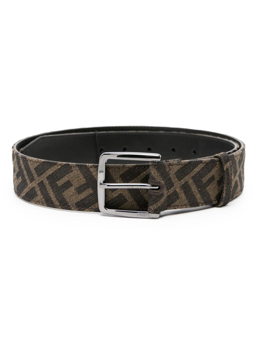 FENDI FF-pattern leather belt - Brown von FENDI