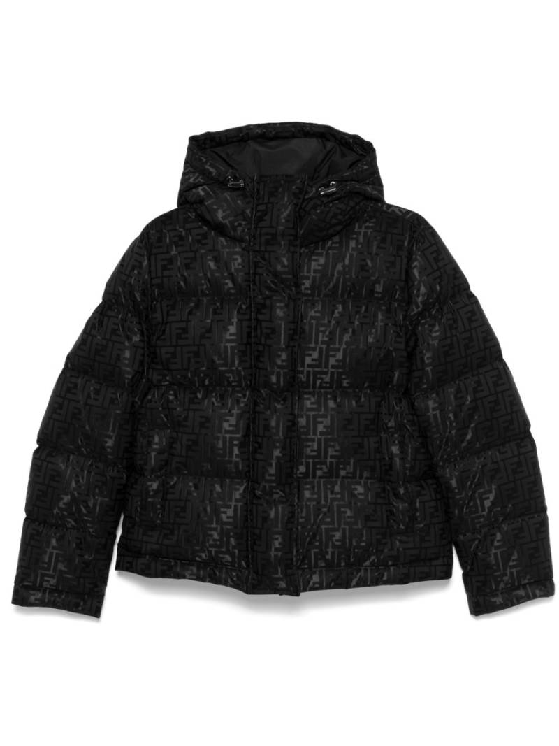 FENDI FF-pattern puffer jacket - Black von FENDI