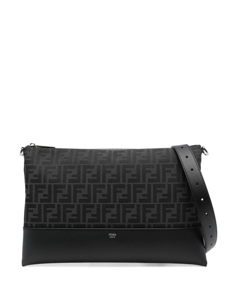 FENDI FF pattern shoulder bag - Black von FENDI