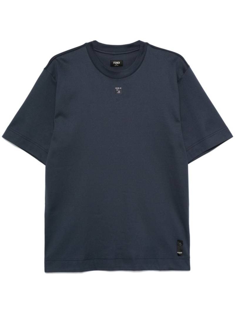 FENDI FF-plaque T-shirt - Blue von FENDI