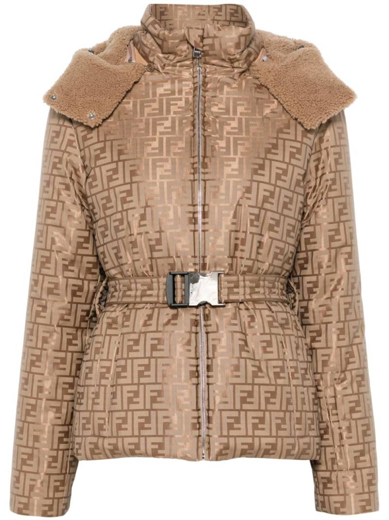 FENDI FF ski jacket - Brown von FENDI