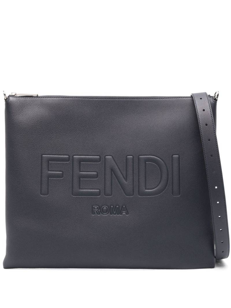 FENDI Fendi After leather shoulder bag - Blue von FENDI