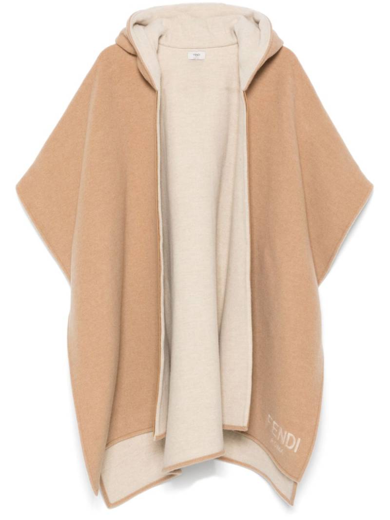 FENDI Fendi Roma poncho - Brown von FENDI