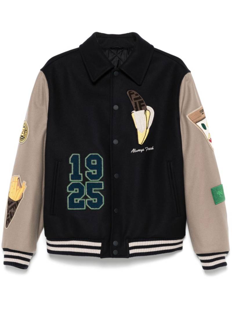 FENDI Fendilicious bomber jacket - Blue von FENDI