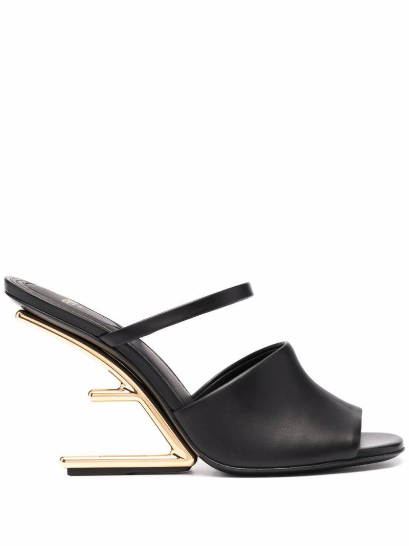 FENDI First 105mm mules - Black von FENDI