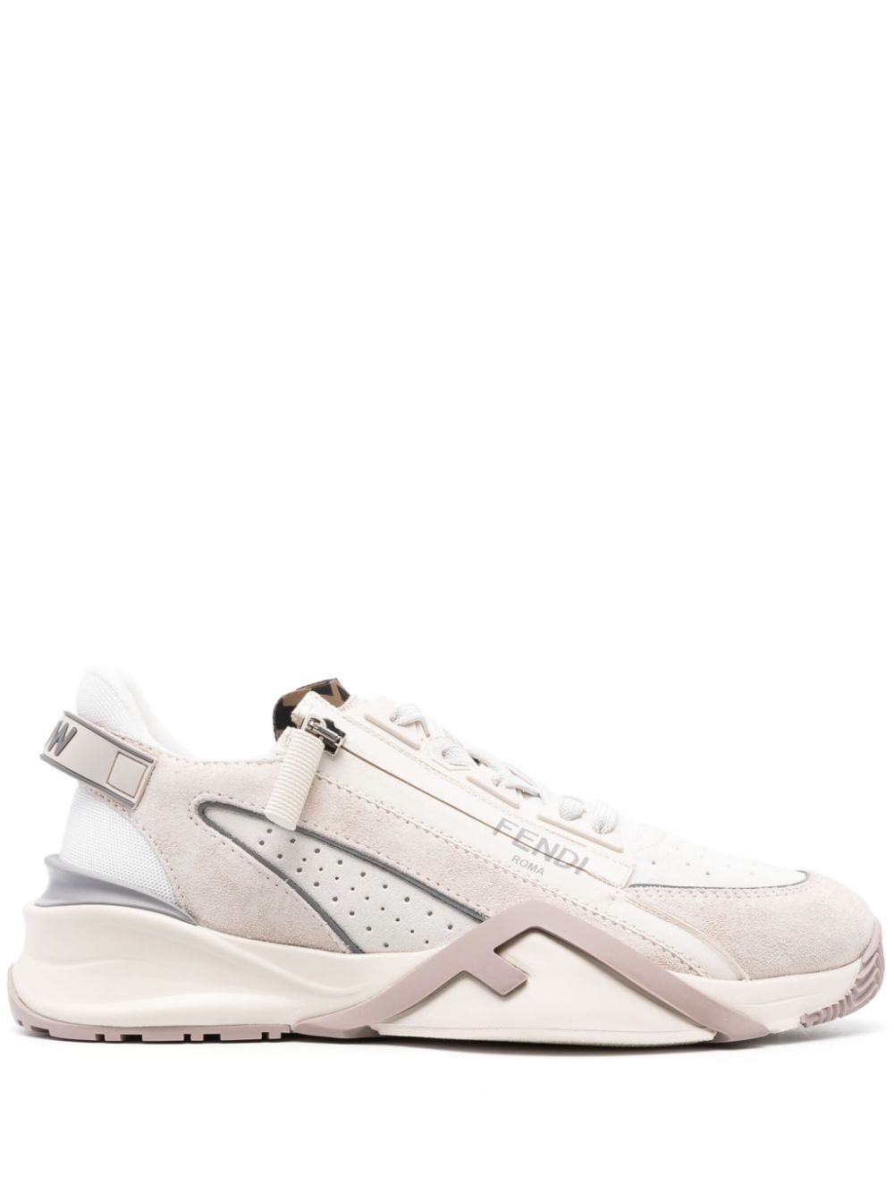 FENDI Flow panelled low-top sneakers - Neutrals von FENDI