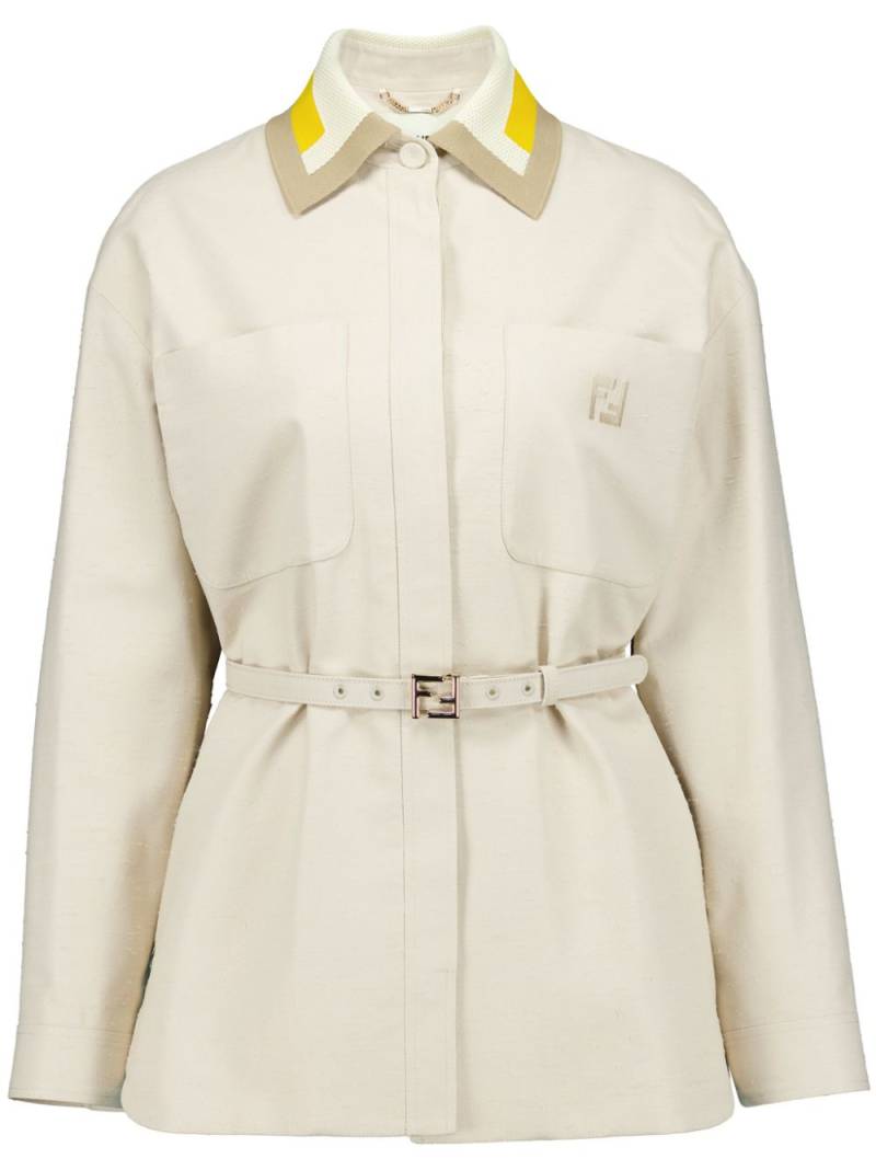 FENDI Go-To belted jacket - Neutrals von FENDI