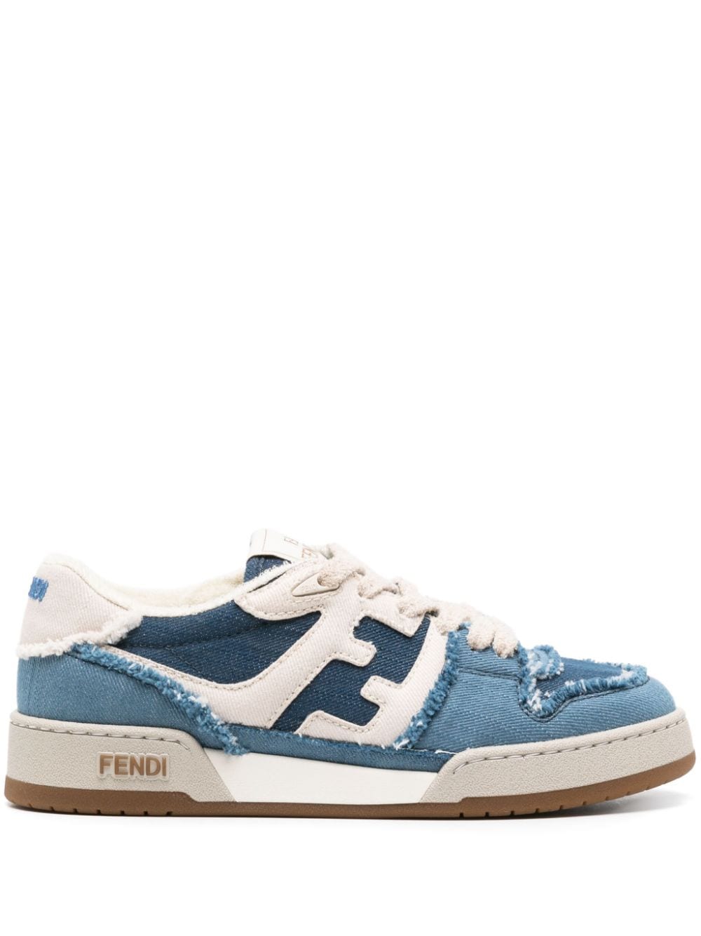 FENDI Match denim sneakers - Blue von FENDI