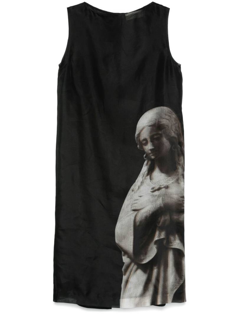 FENDI Roman statue-print midi dress - Black von FENDI